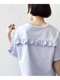 【WEB限定】＜接触冷感＞オーガニック コットン フリル TEE SHIPS WOMEN シップス トップス カットソー・Tシャツ ホワイト【送料無料】[Rakuten Fashion]