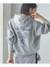 【SALE／30%OFF】【SHIPS別注】LOGAN KNITTING MILLS: プリント フーディー SHIPS WOMEN シップス トップス パーカー・フーディー ホワイト グレー【RBA_E】【送料無料】[Rakuten Fashion]
