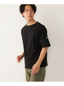 SHIPS Colors: バスクボーダー 5分袖 Tシャツ SHIPS Colors シップス トップス カットソー・Tシャツ ブルー ホワイト ブラック ベージュ ネイビー【送料無料】[Rakuten Fashion]