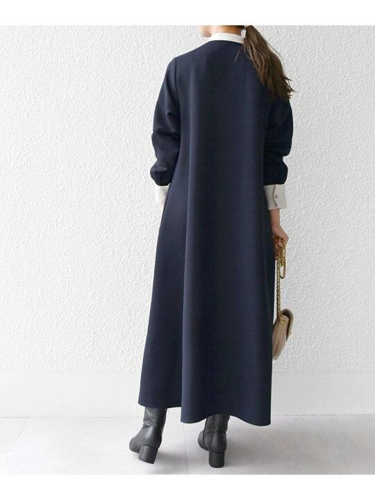 楽天市場】SHIPS any: ダブルクロス Aライン シャツワンピース[NAVY  