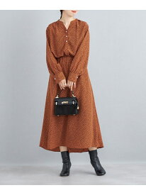 【SALE／55%OFF】＜洗濯機可能＞フラワープリントパールモチーフワンピース SHIPS WOMEN シップス ワンピース・ドレス その他のワンピース・ドレス オレンジ ホワイト ネイビー【RBA_E】【送料無料】[Rakuten Fashion]