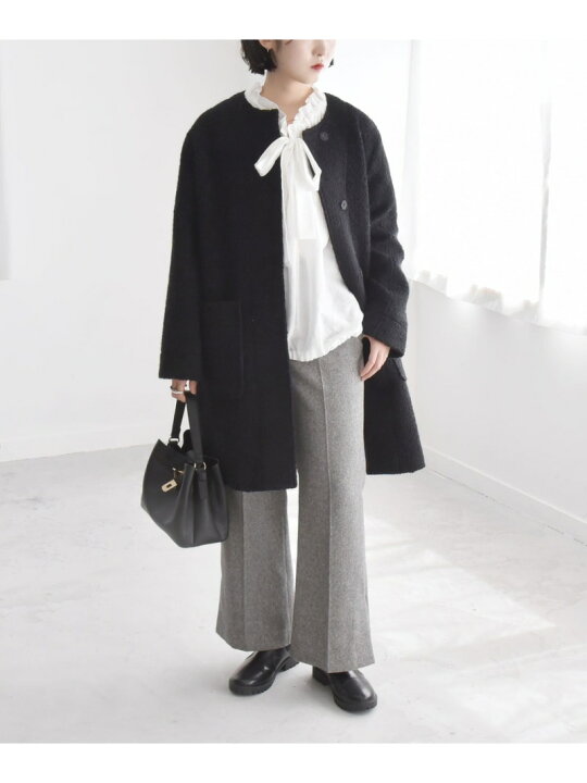 楽天市場】【SALE／40%OFF】quaranciel: ループヤーン ノーカラー 