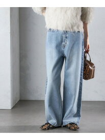 【SALE／30%OFF】＜洗濯機可能＞パッチワーク デニム SHIPS WOMEN シップス パンツ ジーンズ・デニムパンツ ネイビー ブルー【RBA_E】【送料無料】[Rakuten Fashion]
