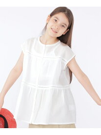 【SALE／40%OFF】SHIPS KIDS:140~150cm / ウェーブ ストライプ チュニック SHIPS KIDS シップス ワンピース・ドレス チュニック ホワイト ブルー【RBA_E】【送料無料】[Rakuten Fashion]