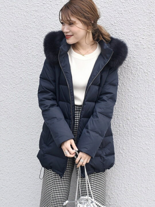 楽天市場】【SALE／30%OFF】ファーフードミドルダウン SHIPS WOMEN 