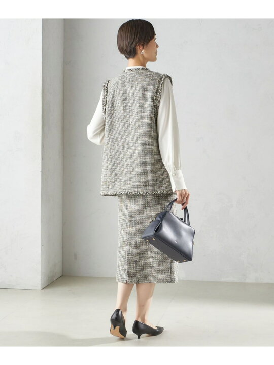 楽天市場】【SALE／40%OFF】スラブ ツイード ロング ジレ(セレモニー 