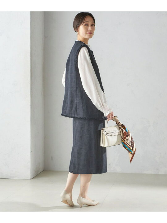 楽天市場】【SALE／40%OFF】スラブ ツイード ロング ジレ(セレモニー 
