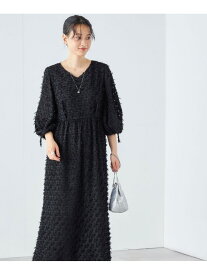 【SALE／35%OFF】＜洗濯機可能 / セレモニー対応可＞kaene:フリンジ 袖 ボリューム ワンピース ◇ SHIPS WOMEN シップス ワンピース・ドレス ワンピース ブラック ブラウン【RBA_E】【送料無料】[Rakuten Fashion]