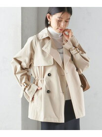 【SALE／30%OFF】＜撥水加工＞ドロスト ショート トレンチ コート SHIPS WOMEN シップス ジャケット・アウター トレンチコート ベージュ ネイビー【RBA_E】【送料無料】[Rakuten Fashion]
