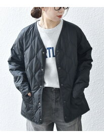 【SALE／30%OFF】【SHIPS any別注】TAION: ＜手洗い可能＞ダウンキルト スリット ボタン カーディガン◇ SHIPS any シップス ジャケット・アウター ダウンジャケット・ダウンベスト グレー ブラック グリーン【RBA_E】【送料無料】[Rakuten Fashion]