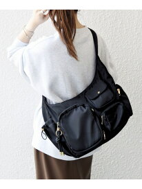 《追加予約》SHIPS any: 9ポケット 2WAY ショルダー バッグ SHIPS any シップス バッグ ショルダーバッグ グレー ブラック ベージュ【先行予約】*【送料無料】[Rakuten Fashion]