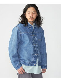 SHIPS: ＜セットアップ対応＞13.5oz リラックス デニム トラッカー ジャケット SHIPS シップス ジャケット・アウター デニムジャケット ブルー ブラック【送料無料】[Rakuten Fashion]