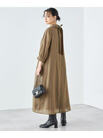 【SHIPS別注】kaene:2WAY ボウタイ ロング ワンピース(セレモニー対応可) SHIPS WOMEN シップス ワンピース・ドレス ワンピース オレンジ ブラック グリーン【送料無料】[Rakuten Fashion]