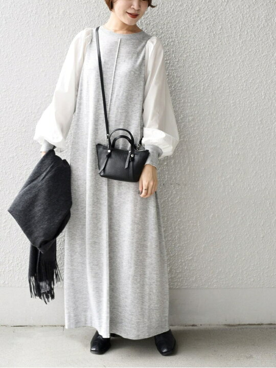 楽天市場 Sale 10 Off 手洗い可能 布帛コンビニットワンピース Ships Women シップス ワンピース ニットワンピース ベージュ グレー ブラック オレンジ ネイビー Rba E 送料無料 Rakuten Fashion Ships シップス