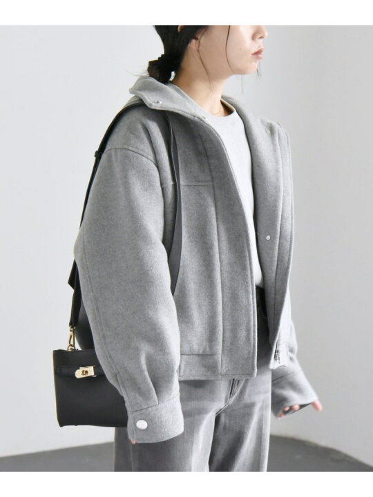 楽天市場】【SALE／50%OFF】quaranciel: メルトン スタンドカラー 