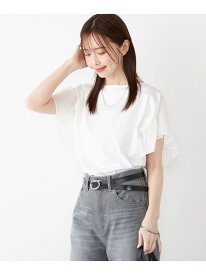 SHIPS Colors:＜手洗い可能＞シルケット 天竺 2WAY トップス◇ SHIPS Colors シップス トップス カットソー・Tシャツ ブラック カーキグリーン ホワイト【送料無料】[Rakuten Fashion]