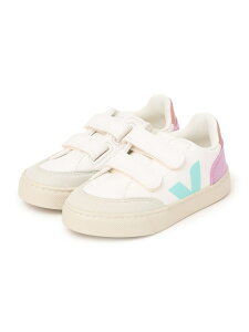 �ySALE�^50%OFF�zVEJA:V-12 CHROMEFREE LEATHER SHIPS KIDS �V�b�v�X �V���[�Y�E�C �X�j�[�J�[ �V���o�[ �u���b�N �z���C�g�yRBA_E�z�y���������z[Rakuten Fashion]