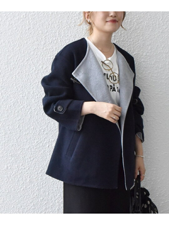 楽天市場】【SALE／60%OFF】SHIPS any: リバー トグル ショート コート 