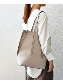 《一部追加予約》SHIPS any: ポーチ付き バイカラー A4 トート バッグ SHIPS any シップス バッグ トートバッグ グレー ブラック【先行予約】*【送料無料】[Rakuten Fashion]