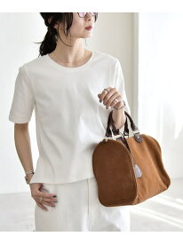 quaranciel:＜接触冷感/汗染み防止加工/洗濯機可能＞ベーシック コンパクト TEE quaranciel シップス トップス カットソー・Tシャツ ブラック ホワイト ブルー グレー【送料無料】[Rakuten Fashion]