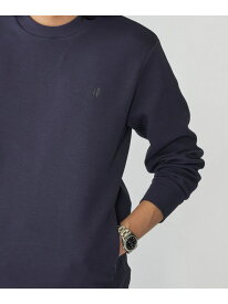 【WEB限定】SHIPS: テレワーク ビズ ワンポイントロゴ ハイゲージ ダブルニット スウェット SHIPS MEN シップス トップス スウェット・トレーナー グレー ネイビー ベージュ ブラック【送料無料】[Rakuten Fashion]