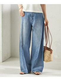 【SHIPS別注】BIT BLUE:バレル レック デニム パンツ SHIPS WOMEN シップス パンツ ジーンズ・デニムパンツ ブルー【送料無料】[Rakuten Fashion]