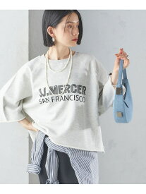 【SALE／30%OFF】【SHIPS別注】＜洗濯機可能＞J.J MERCER:別注 7分袖 プリント スウェット SHIPS WOMEN シップス トップス スウェット・トレーナー ベージュ【RBA_E】【送料無料】[Rakuten Fashion]
