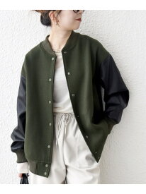 【WEB限定】SHIPS any: バーシティ ジャケット 25AW SHIPS any シップス ジャケット・アウター スタジャン・スカジャン ブラック ブラウン グレー ベージュ グリーン【送料無料】[Rakuten Fashion]