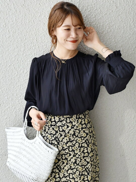 楽天市場】【SALE／30%OFF】ソリッドカッセンギャザーブラウス◇ SHIPS 