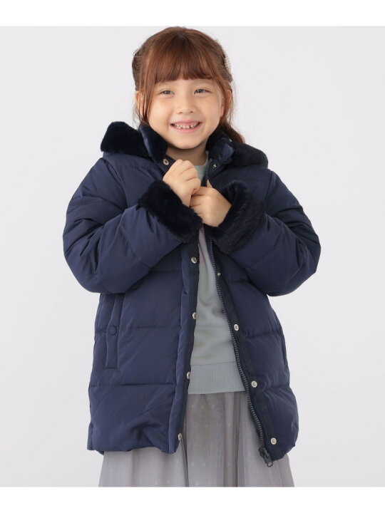 SHIPS KIDS SHIPS KIDS 90cm 手洗い可能 リバティ リサイクル ロング ダウン シップス ジャケット・アウター ダウンジャケット・ダウンベスト ピンク ネイビー 送料無料 ダウン アウター SHIPS KIDS 100 130cm 手洗い可能 リサイクル ダウン コート キッズ