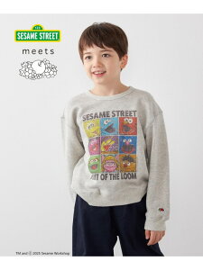 �ySALE�^30%OFF�zSESAME STREET meets FRUIT OF THE LOOM: �u���b�N �v�����g �X�E�F�b�g SHIPS any �V�b�v�X �g�b�v�X �X�E�F�b�g�E�g���[�i�[ �p�[�v���yRBA_E�z[Rakuten Fashion]