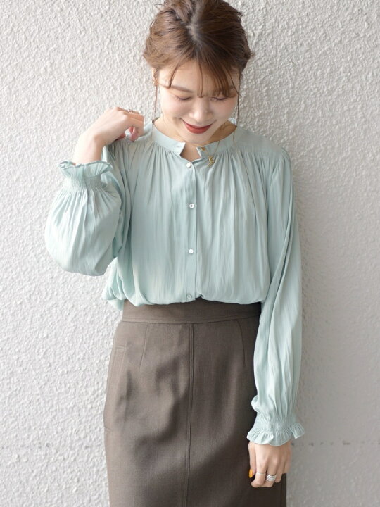 楽天市場】【SALE／60%OFF】ソリッドギャザーブラウス◇ SHIPS WOMEN 