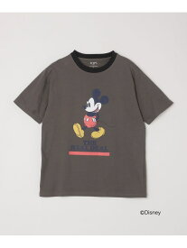 【SALE／30%OFF】SHIPS Colors:ミッキーマウス デザイン Tシャツ SHIPS Colors シップス トップス カットソー・Tシャツ ホワイト ブルー グレー【RBA_E】[Rakuten Fashion]