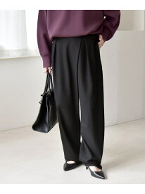 【SALE／30%OFF】quaranciel:＜洗濯機可能＞ウォーム タック バレル イージー パンツ quaranciel シップス パンツ その他のパンツ グレー ブラック【RBA_E】【送料無料】[Rakuten Fashion]