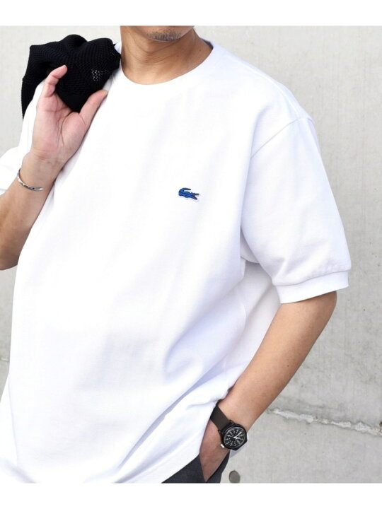 楽天市場】【SHIPS any別注】LACOSTE: ワンポイント ロゴ ピケ クルー 