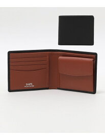 *SHIPS: 【SAFFIANO LEATHER】 2トーン 2つ折 ウォレット (財布) SHIPS シップス 財布・ポーチ・ケース 財布 ブルー グレー ブラック ブラウン グリーン ネイビー【送料無料】[Rakuten Fashion]