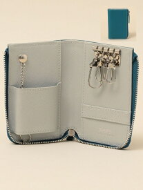 【SALE／10%OFF】【WEB限定】SHIPS: 【SAFFIANO LEATHER】 2トーン キーケース SHIPS MEN シップス 財布・ポーチ・ケース 財布 ブルー グレー ネイビー ブラック【RBA_E】【先行予約】*【送料無料】[Rakuten Fashion]