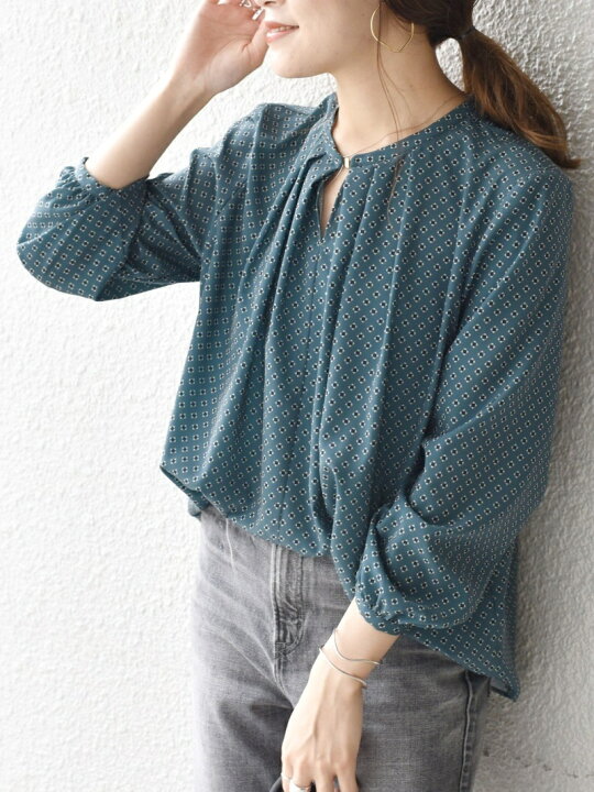 楽天市場】【SALE／40%OFF】小紋プリントパーツブラウス SHIPS WOMEN 
