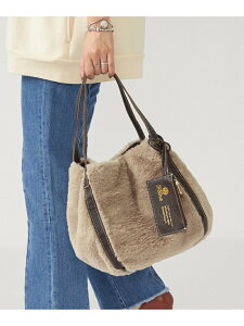 [Rakuten Fashion]《追加予約》【SHIPS any別注】Folna: 2WAYフェイクファーバッグ SHIPS any シップス バッグ トートバッグ ベージュ グレー【先行予約】*【送料無料】