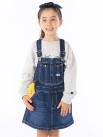 Lee:デニム オーバーオール スカート(100~120cm) SHIPS KIDS シップス スカート ロング・マキシスカート ブルー ブラック ネイビー【送料無料】[Rakuten Fashion]