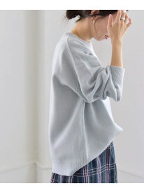 quaranciel: アクア カシミヤ ブレンド クルーネック ニット quaranciel シップス トップス ニット ブルー グレー ベージュ ピンク【送料無料】[Rakuten Fashion]