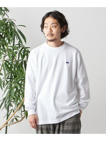 【SHIPS any別注】LACOSTE: ワンポイント ピケ クルーネック Tシャツ (ロンT)◇ SHIPS any シップス トップス カットソー・Tシャツ ブラック ホワイト ネイビー【送料無料】[Rakuten Fashion]