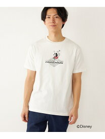 Disney100/PRINT T-shirt SHIPS Colors シップス トップス カットソー・Tシャツ ホワイト グレー ベージュ[Rakuten Fashion]