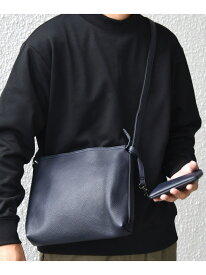SHIPS any: スプリット レザー ミディアム ショルダーバッグ (カードケース付き)◇ SHIPS any シップス バッグ ショルダーバッグ グレー ブラック ネイビー【送料無料】[Rakuten Fashion]