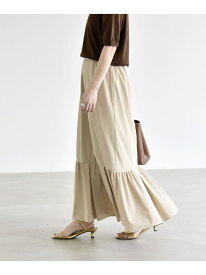 【SALE／40%OFF】quaranciel:＜接触冷感/UVカット/撥水＞マルチファンクション ティアード スカート quaranciel シップス スカート その他のスカート ブラック ベージュ【RBA_E】【送料無料】[Rakuten Fashion]
