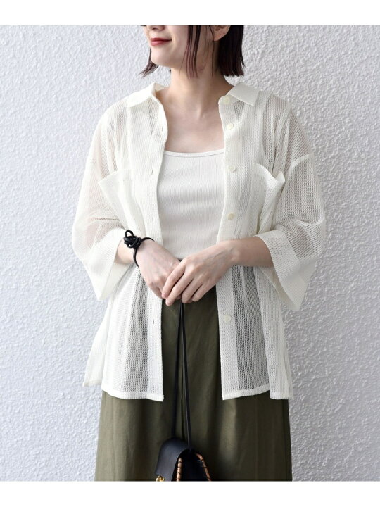 楽天市場】【SALE／50%OFF】＜手洗い可能＞メッシュ オーバー シャツ 