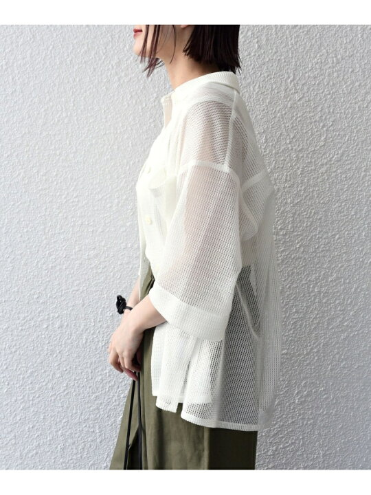 楽天市場】【SALE／50%OFF】＜手洗い可能＞メッシュ オーバー シャツ 