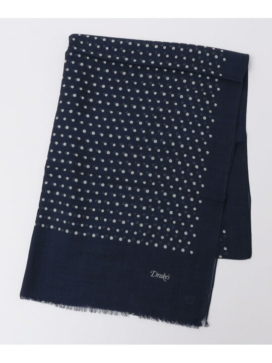 楽天市場】Drakes: POLKA DOT WOOL SCARF SHIPS MEN シップス 