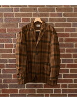 楽天市場】テーラードジャケット チェック（カラーブラウン）（コート 