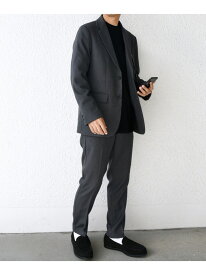 SHIPS any:＜洗濯機可能＞ウールライク ストレッチ セットアップ スーツ 25AW SHIPS any シップス スーツ・フォーマル セットアップスーツ グレー ネイビー ブラック【送料無料】[Rakuten Fashion]
